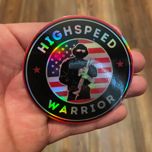 Patriotic HSW Logo Holo Sticker